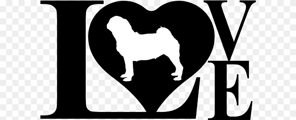 Dog Love Pug Decal Sticker Pit Bull Love Pillow Case Clip Art Pug Dog Silhouette, Animal, Bear, Mammal, Wildlife Png