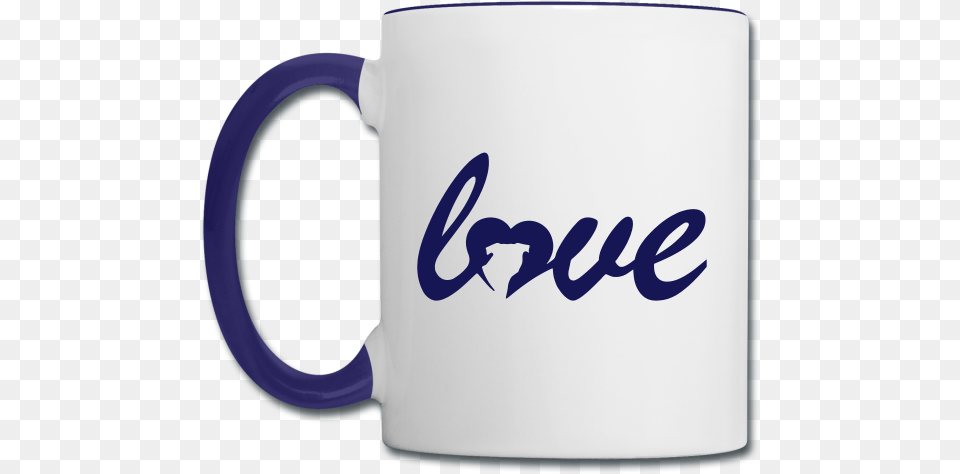 Dog Love Silhouette Mug, Cup, Beverage, Coffee, Coffee Cup Free Png Download