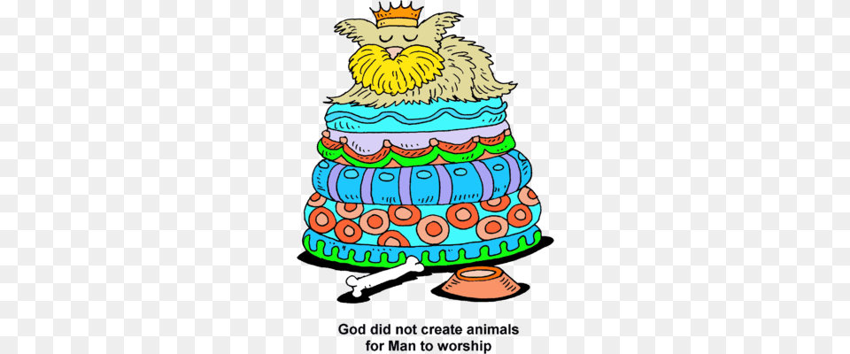 Dog On Doggy Throne, Birthday Cake, Cake, Cream, Dessert Png