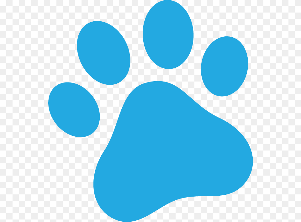 Dog Paw Blue, Footprint Png