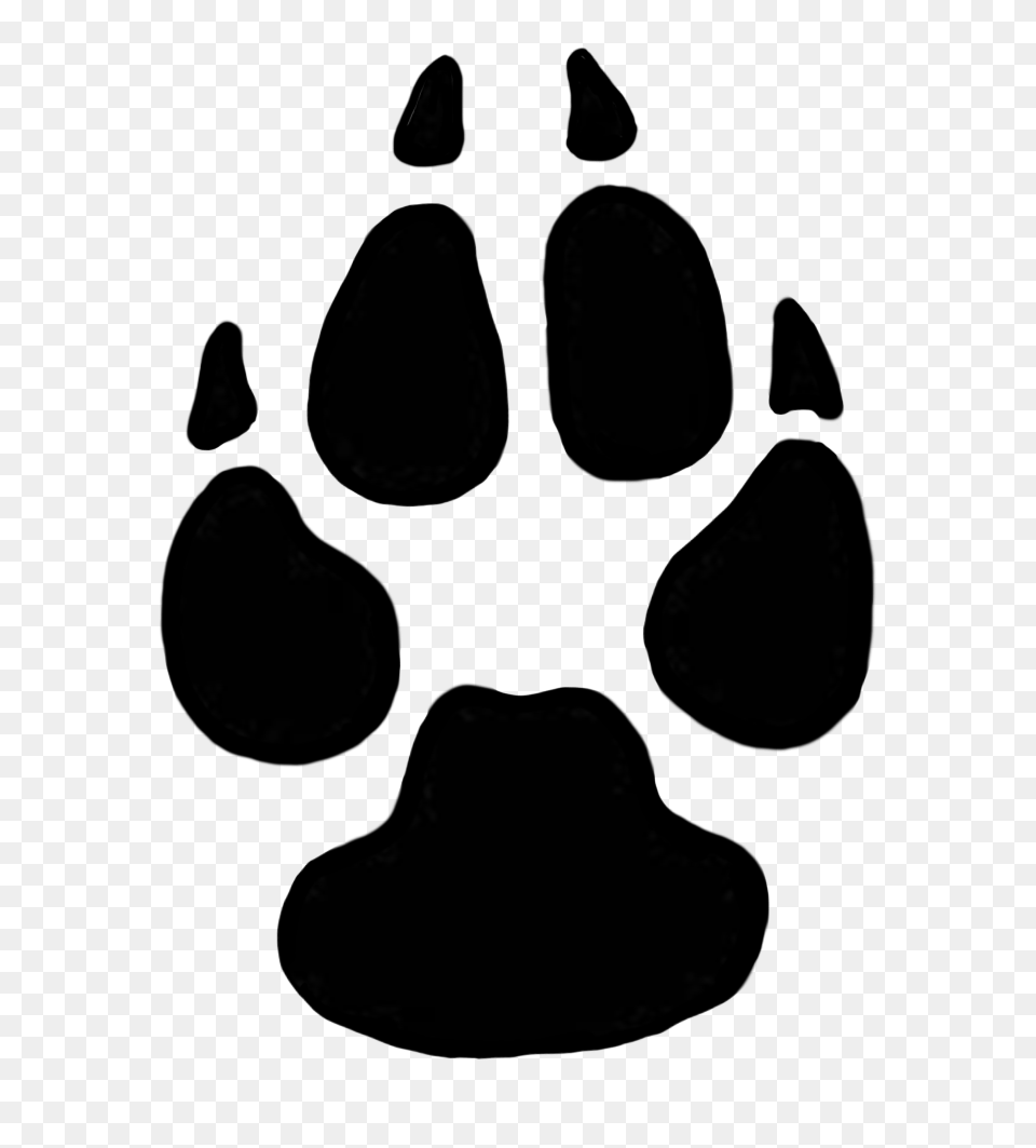 Dog Paw Clipart, Stencil, Ct Scan, Silhouette, Smoke Pipe Free Png Download