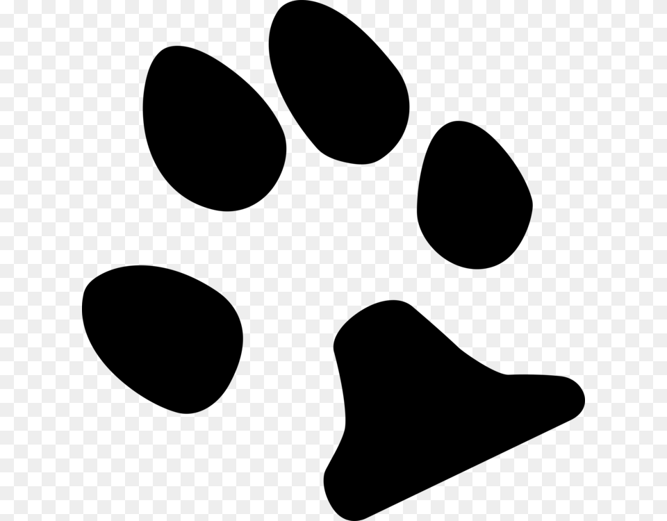 Dog Paw Footprint Logo Cat, Gray Free Png Download