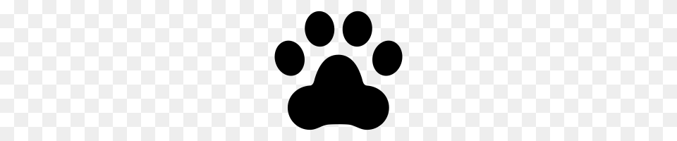 Dog Paw Icons Noun Project, Gray Png