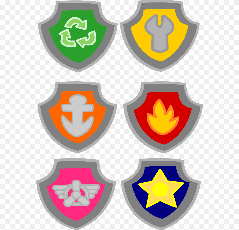 Dog Paw Patrol Logo Clipart Clipart, Armor, Shield, Dynamite, Weapon Free Png Download