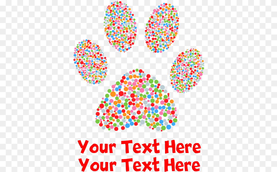 Dog Paw Print Customize Pillow Case Bmx Rider Silhouette, Sprinkles, Food, Sweets, Plant Free Png Download