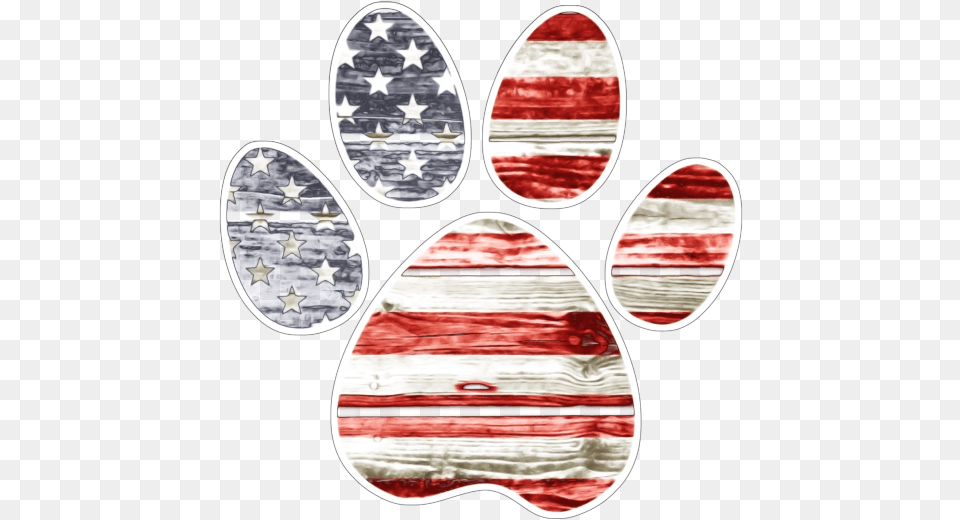 Dog Paw Print Dog Paw American Flag Patriotic Tank Locket, Nature, Outdoors, Sea, Water Png Image