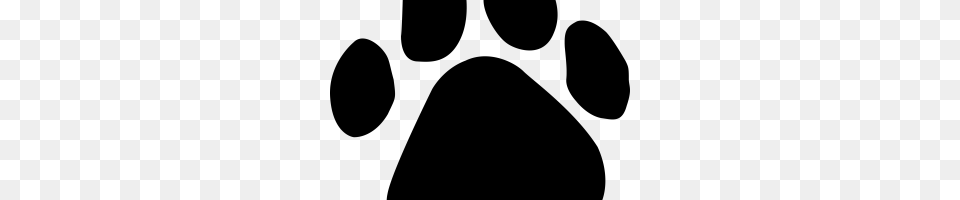 Dog Paw Print Gray Png Image