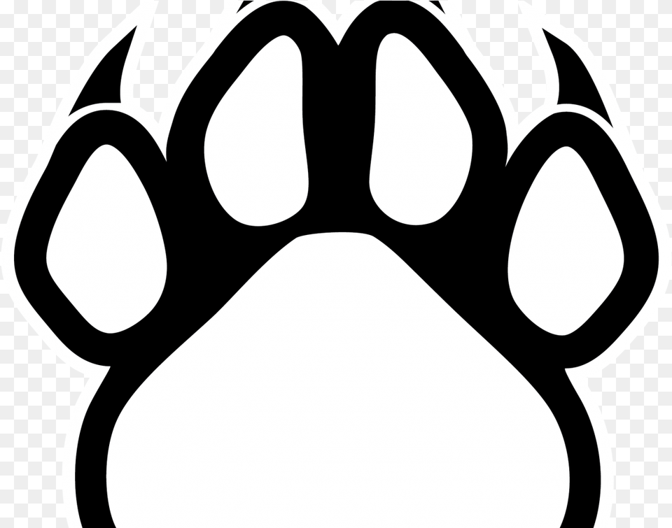 Dog Paw Print Outline X Carwad Net Red And Black Panther Logo, Electronics, Hardware, Body Part, Hand Free Png