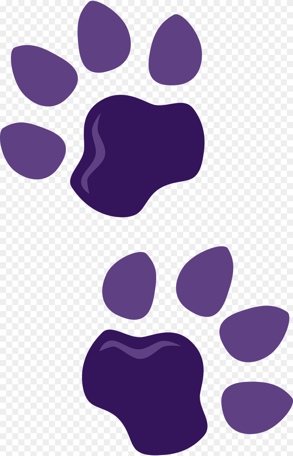 Dog Paw Prints Clipart, Purple, Pattern Png