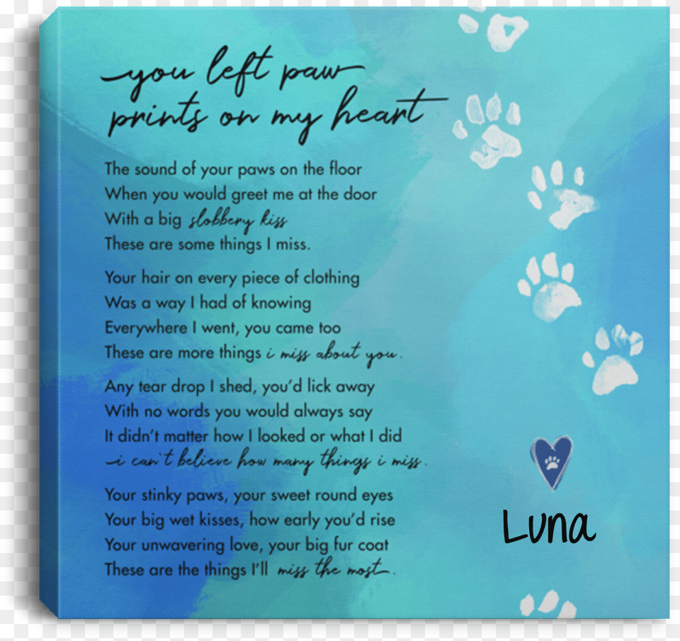 Dog Paw Prints On My Heart, Advertisement, Poster, Text, Envelope Free Transparent Png