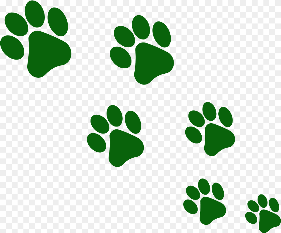 Dog Paw Prints Silhouette, Footprint Png Image