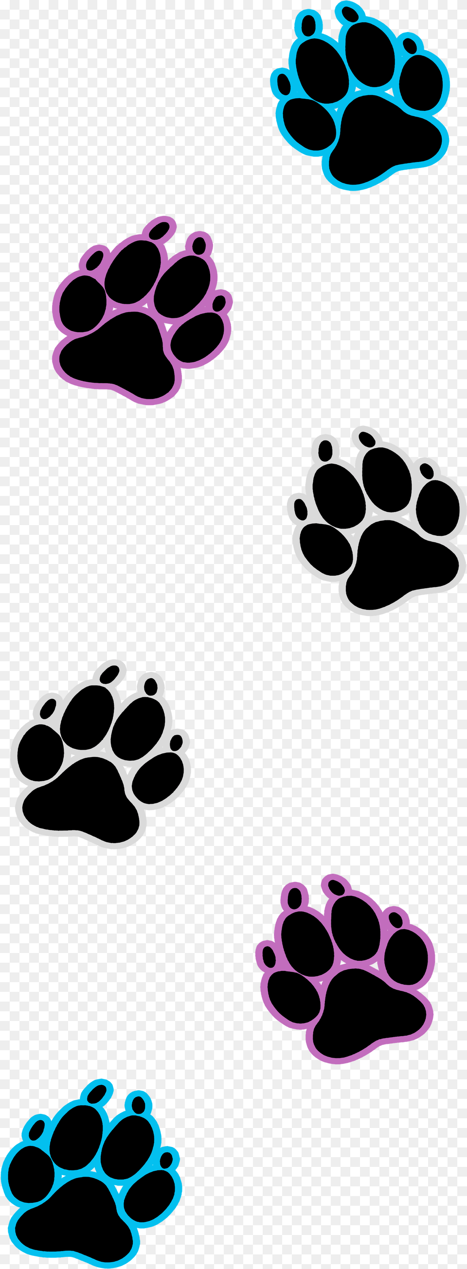 Dog Paw Prints Transparent Amp Clipart Free Download Paw Print Background With Dog, Footprint, Accessories, Glasses Png Image