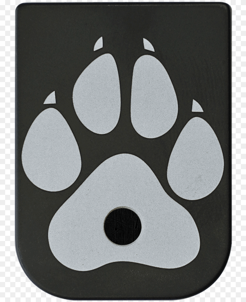 Dog Paw Stainless Steel Black Traditional Finish Mag Paw, Mat, Home Decor, Mousepad Png