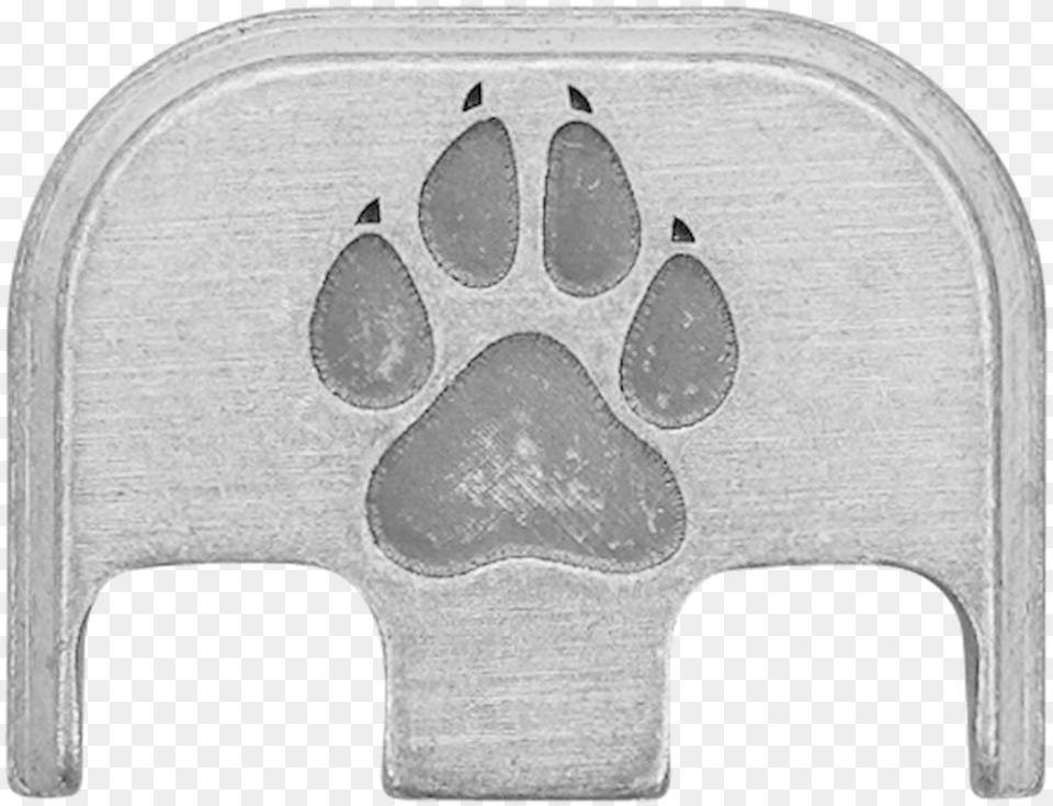 Dog Paw Stainless Steel Rugged Finish Back Plate Paw, Ct Scan, Home Decor, Accessories, Bag Free Png