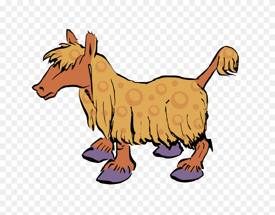 Dog Pony Horse Cattle Cartoon, Animal, Mammal, Livestock, Sheep Free Png