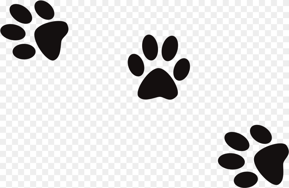 Dog Print Cat Footprint Banner Black And White Files Dog Foot Print Free Transparent Png