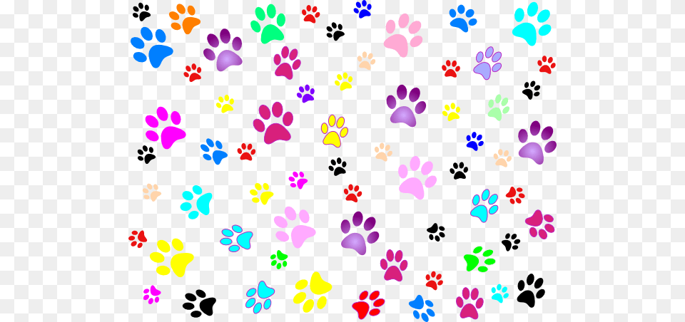 Dog Print Clipart Cerca Con Google Transparent Background Paw Prints, Pattern, White Board Png