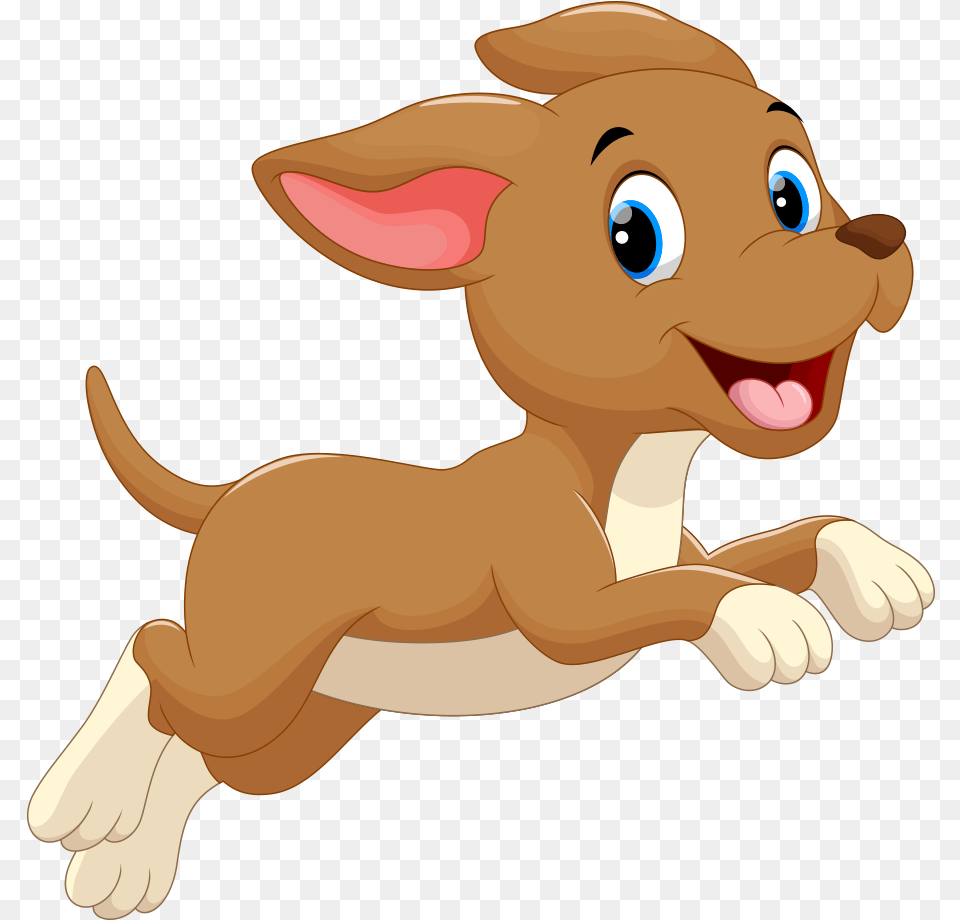 Dog Puppy Cartoon Clip Art Cute Cartoon Dog Running, Animal, Canine, Mammal, Pet Free Transparent Png