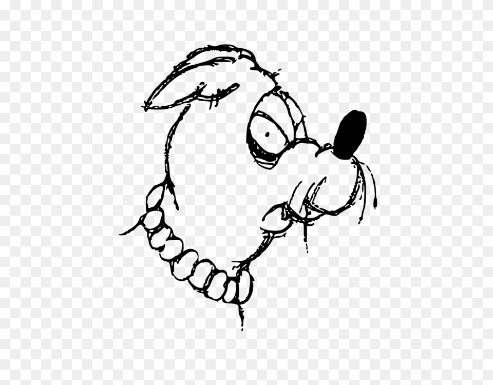 Dog Puppy Drawing Line Art, Gray Free Transparent Png