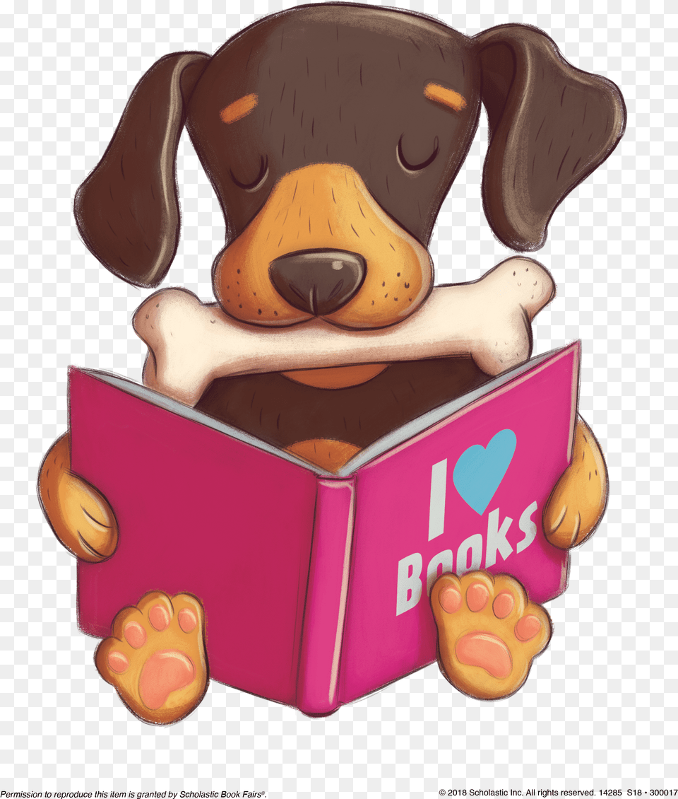 Dog Reading Book Clipart Clip Art Freeuse Paws For Books Scholastic Book Fair, Food, Fruit, Plant, Produce Free Png Download