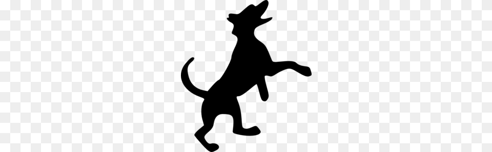 Dog Silhouette Clip Art, Gray Free Png