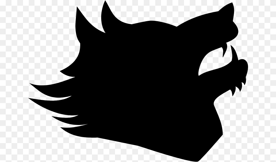 Dog Silhouette Clip Art Silhouette Of A Wolf Head, Gray Free Png