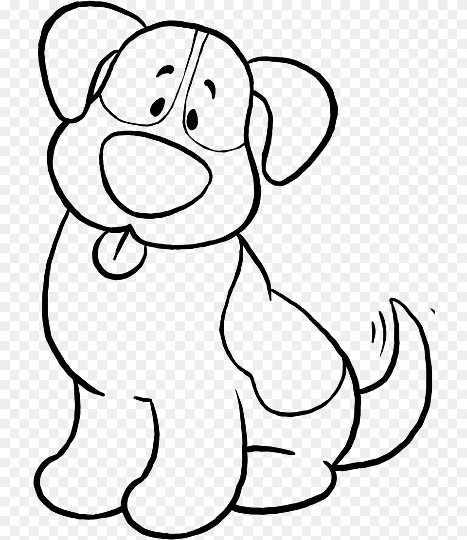 Dog Simple Coloring, Animal, Elephant, Mammal, Wildlife Png Image