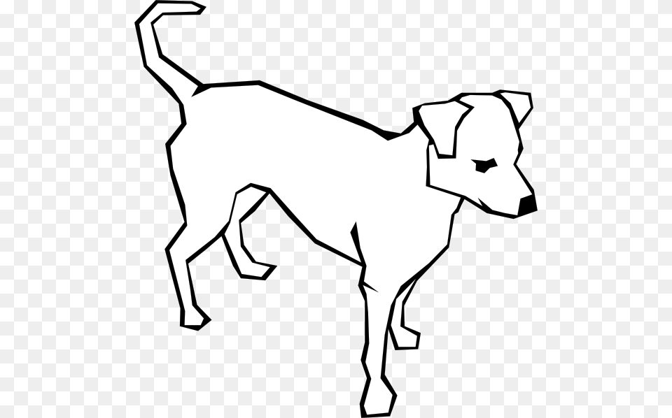 Dog Simple Drawing Clip Art, Stencil, Animal, Canine, Mammal Free Png