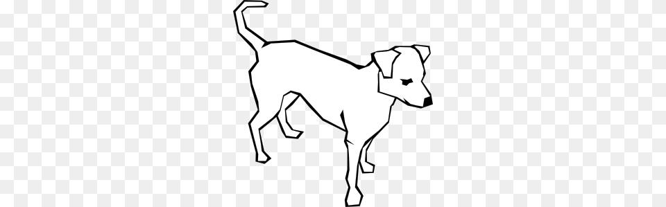 Dog Simple Drawing Clip Art Dogs Drawings Easy, Stencil, Animal, Kangaroo, Mammal Free Png Download