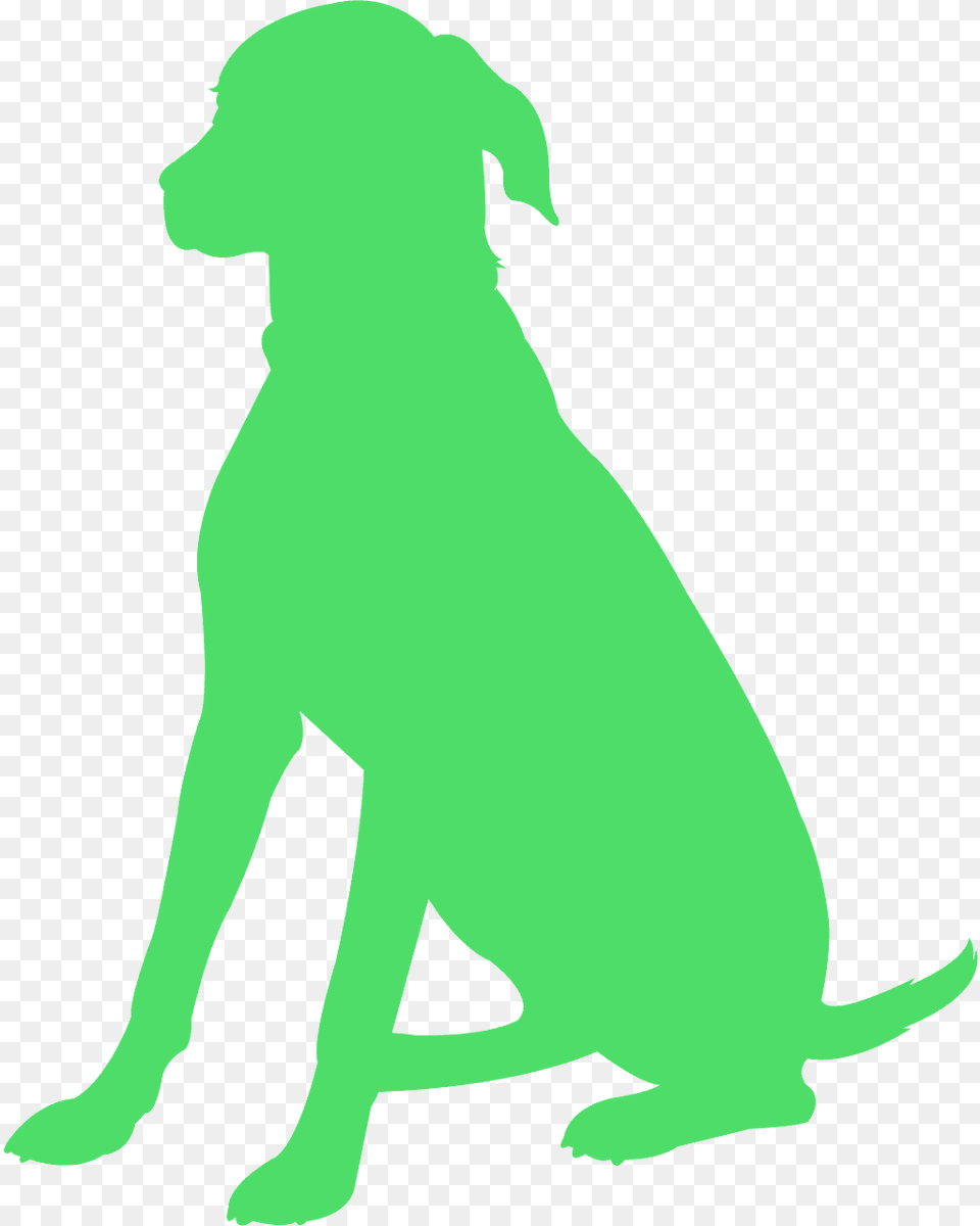 Dog Sitting Silhouette Vector, Person, Animal, Canine, Mammal Free Transparent Png