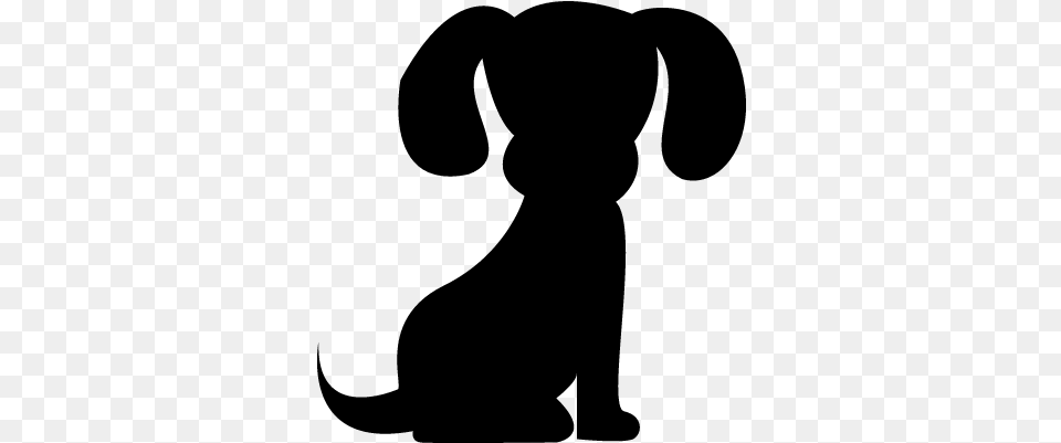 Dog Small Pet Silhouette Vectors Logos Icons Cute Dog Silhouette, Gray Free Transparent Png