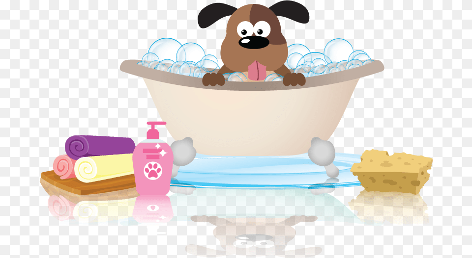Dog Splash, Tub, Bathing, Bathtub, Person Free Png Download