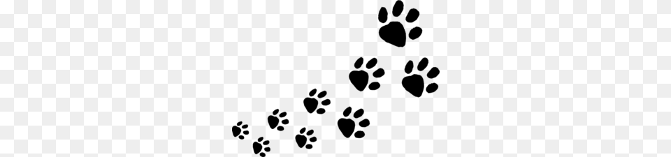 Dog Tracks Clip Art, Gray Png