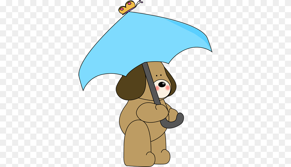 Dog Under Umbrella Clip Art, Canopy Free Png Download