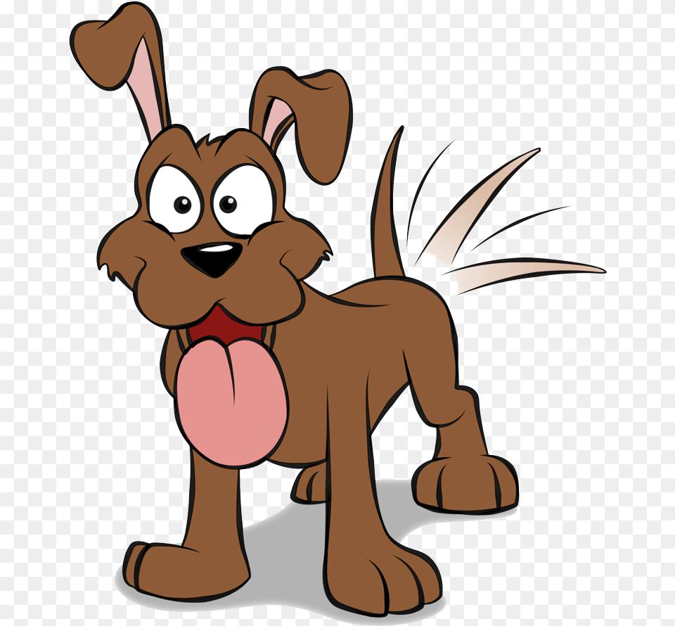 Dog Wagging Tail Cartoon Dog Wagging Tail, Face, Head, Person, Baby Free Png