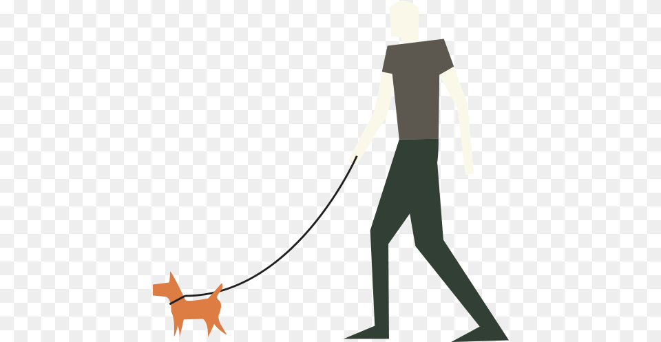 Dog Walking, Person, Animal, Canine, Mammal Free Png Download