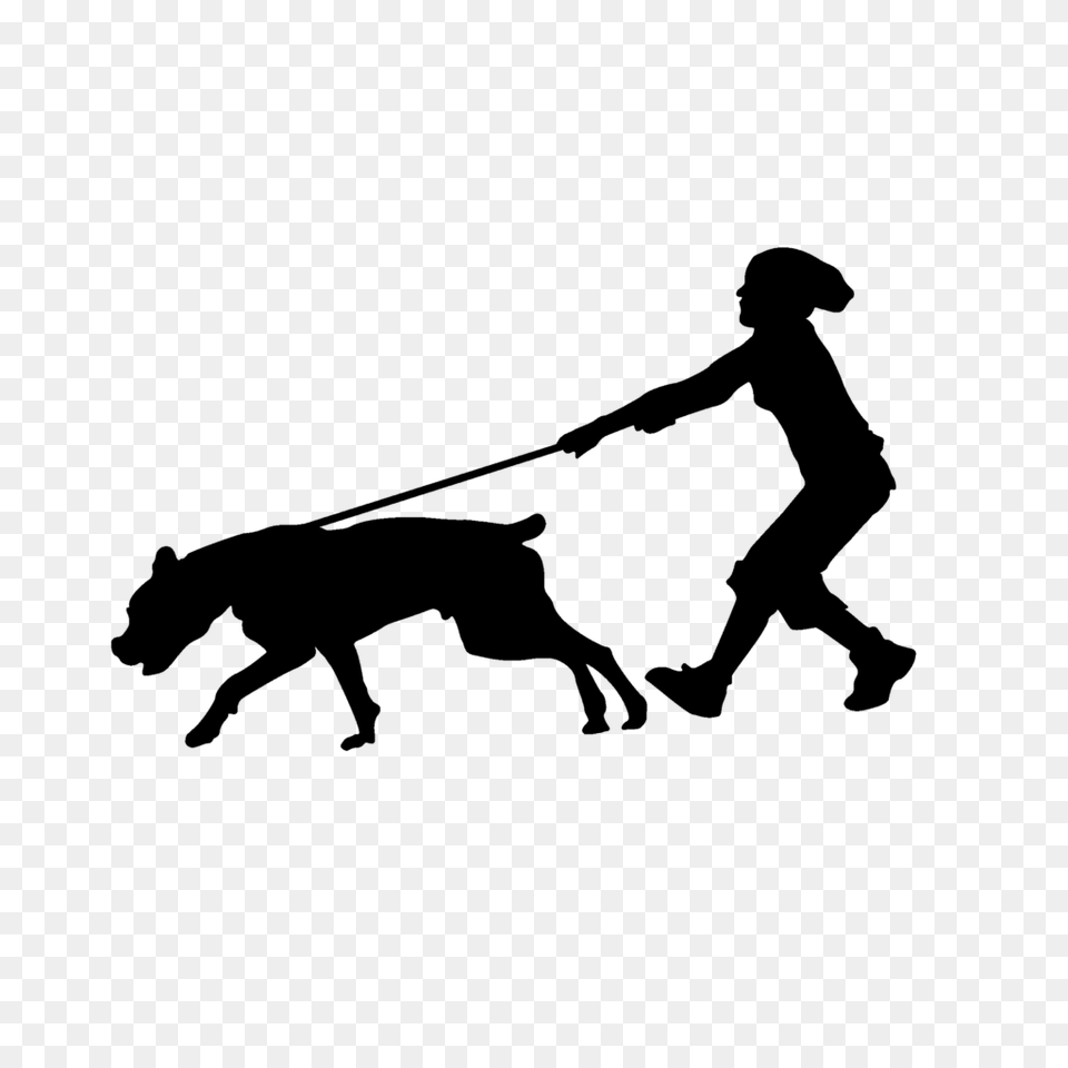 Dog Walking Clip Art, Gray Png Image
