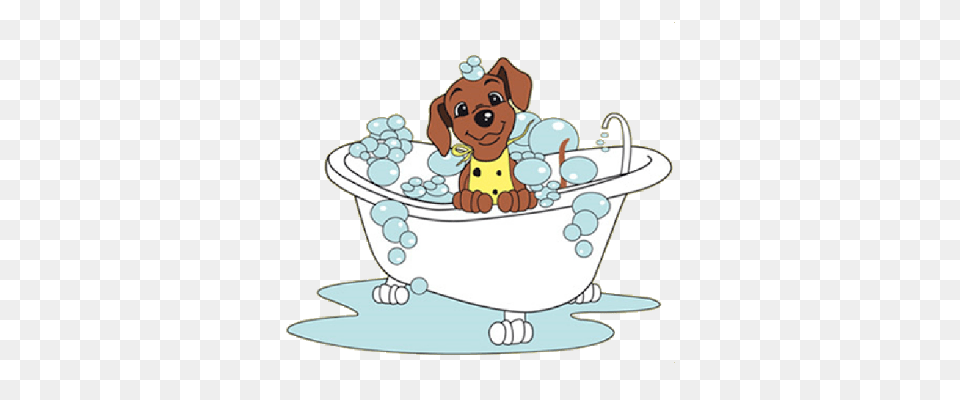 Dog Wash Clipart, Bathing, Bathtub, Person, Tub Png