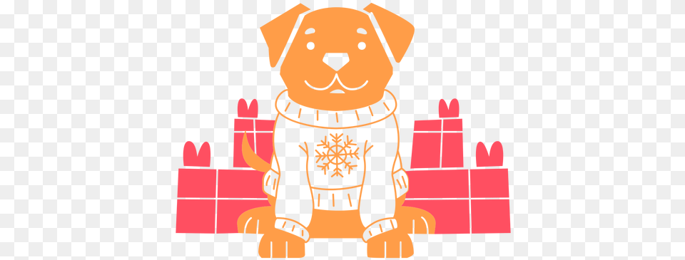 Dog Wearing Christmas Sweater Transparent U0026 Svg Vector Happy, Baby, Person, Head, Face Png