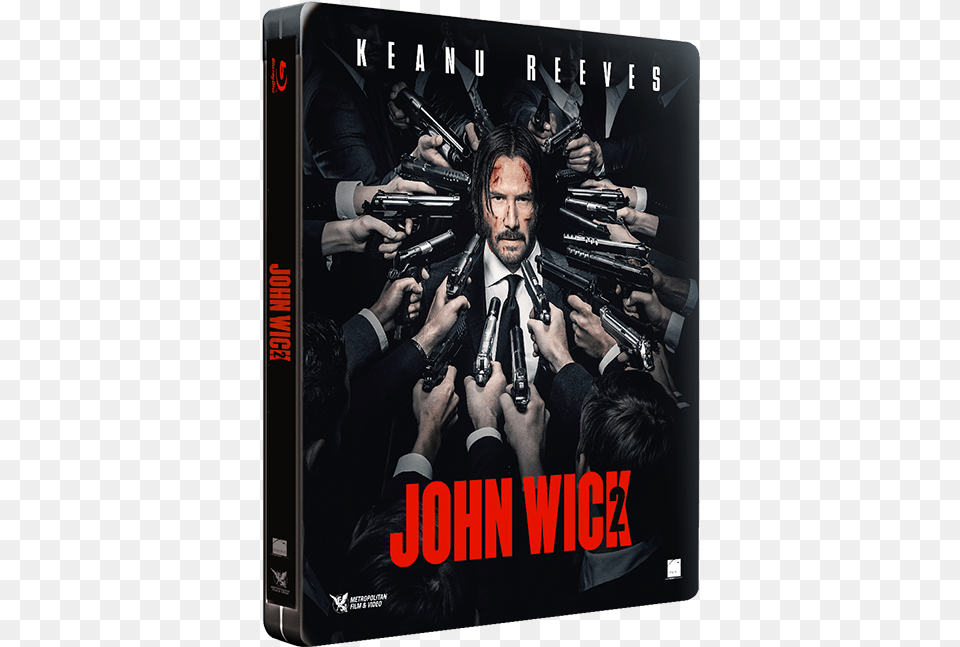 Dog Wick John Wick 2 Steelbook, Advertisement, Poster, Man, Adult Free Transparent Png