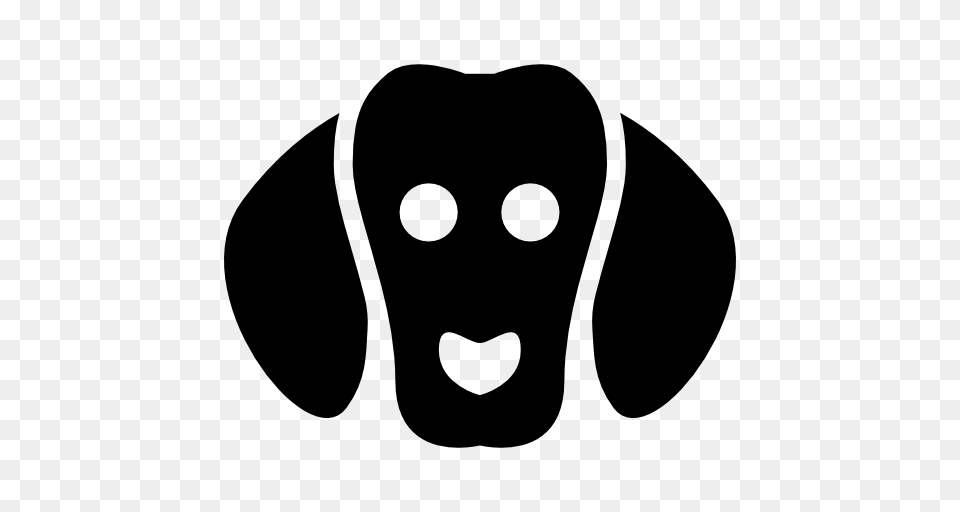 Dog With Floppy Ears, Stencil Png Image