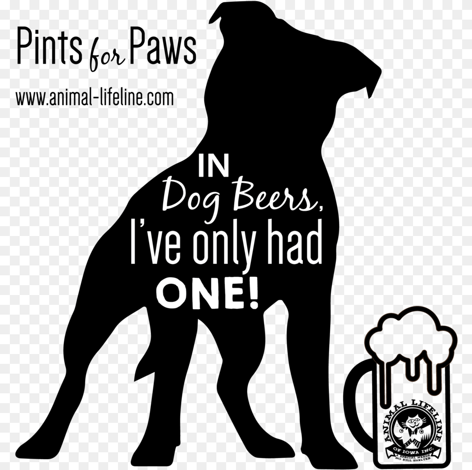 Dogbeers Logo 01 Staffordshire Bull Terrier Silhouette, Text Png Image