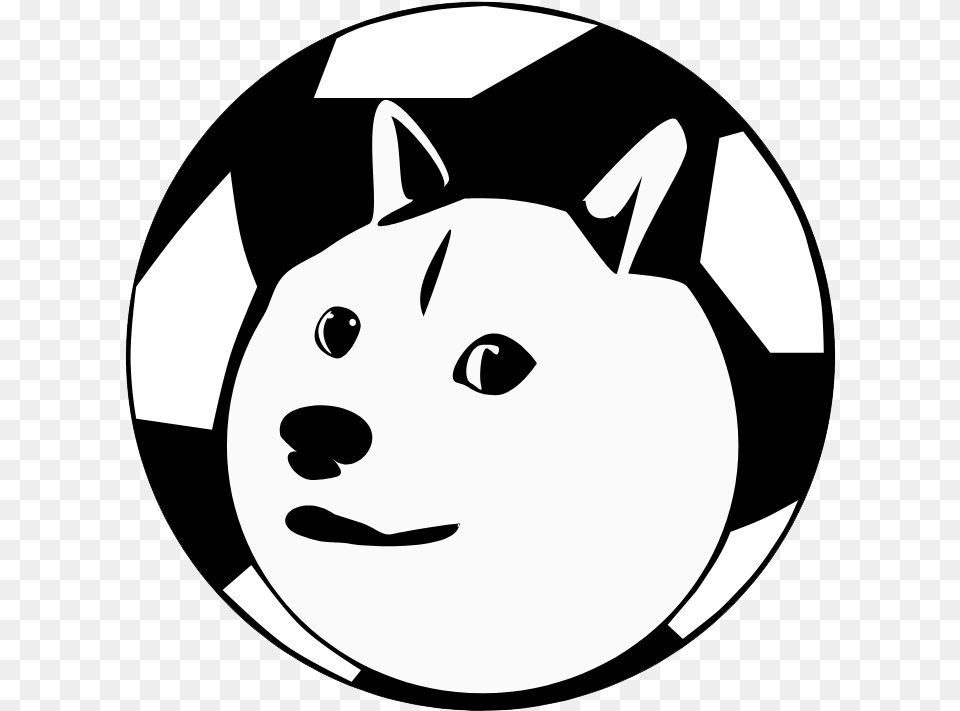 Doge Cartoon, Ball, Football, Soccer, Soccer Ball Png Image