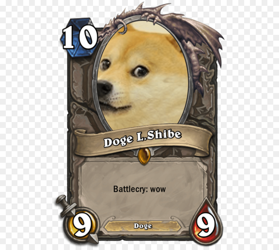 Doge Hearthstone Custom Lord Of The Rings Cards, Animal, Canine, Mammal, Pet Png