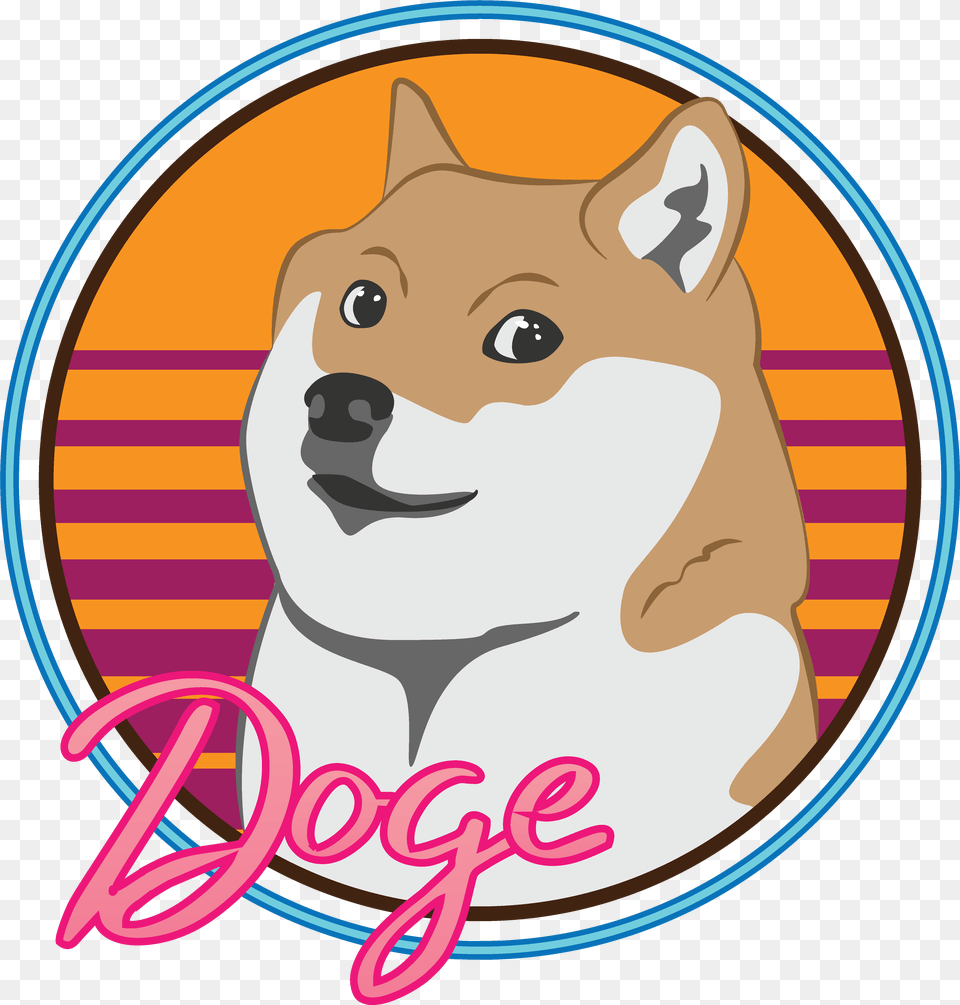 Doge Meme Of The Decade, Logo, Animal, Canine, Dog Png Image