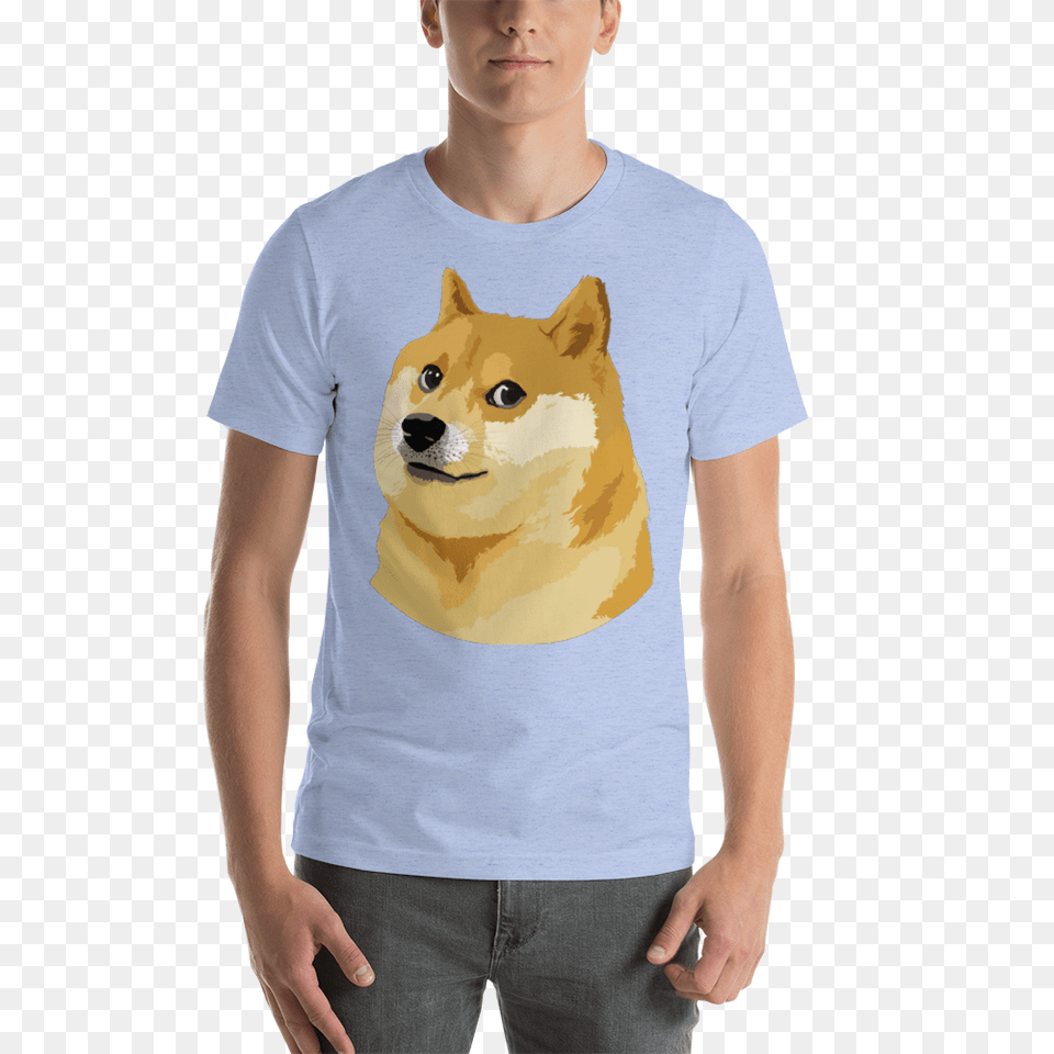 Doge Short Sleeve T Shirt Cryptoapparel, Clothing, T-shirt, Adult, Male Free Transparent Png