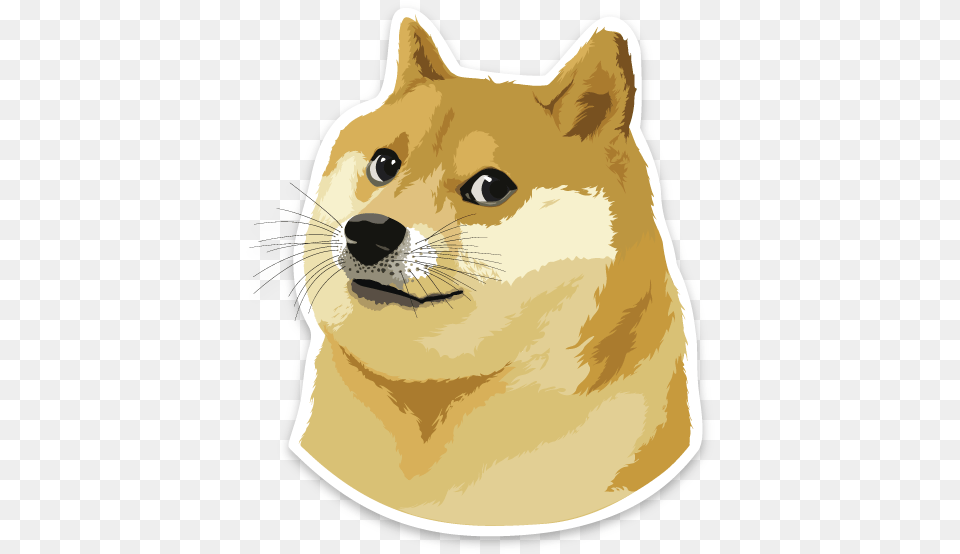 Doge Sticker, Animal, Cat, Mammal, Pet Free Transparent Png