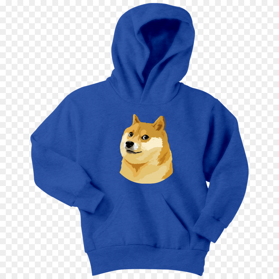 Doge Youth Hoodie Cryptoapparel, Sweatshirt, Sweater, Knitwear, Hood Png