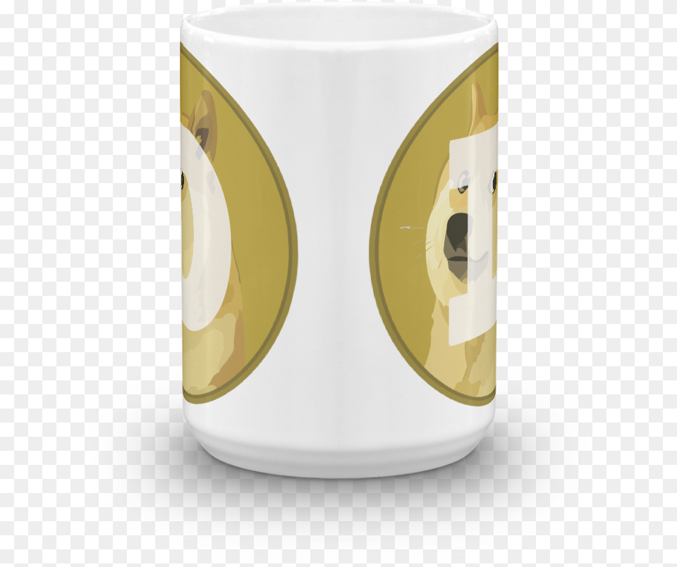 Dogecoin Coffee Mug Coffee Cup, Art, Porcelain, Pottery, Beverage Png