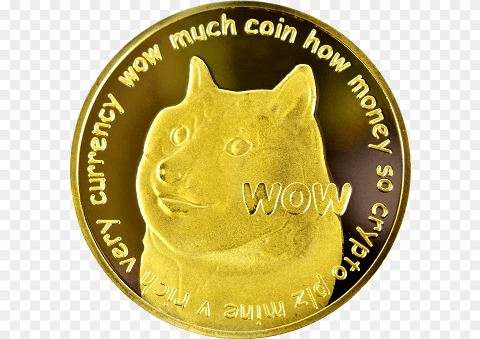 Dogecoin Gold Collectors Coin Coin, Money Free Png Download